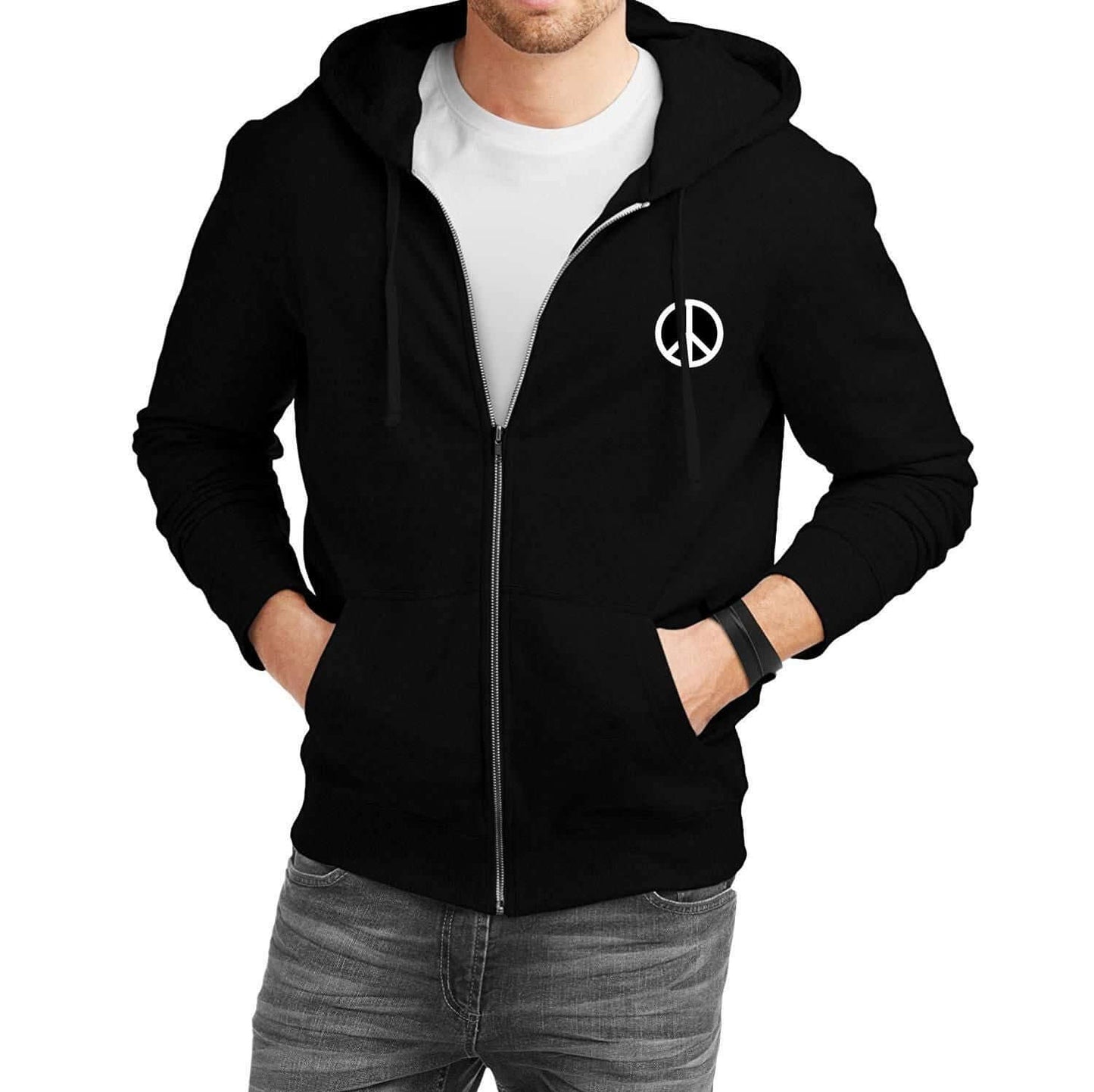 Fleece Solid Full Sleeves Jacket