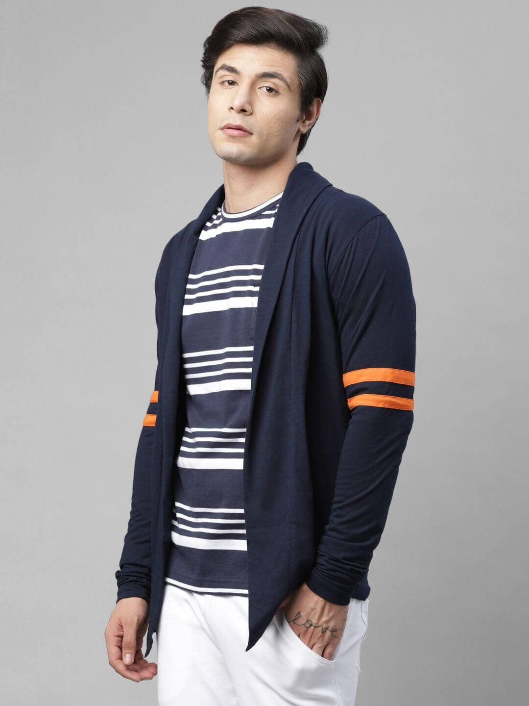 Rigo Cotton Solid Full Sleeves Regular Fit Mens Shrug
