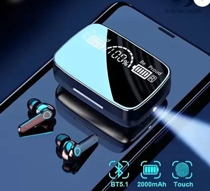M19 Bluetooth Headset (Multicolor, True Wireless)